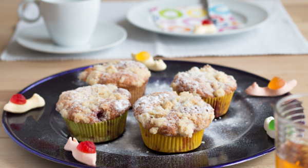 Himbeer-Muffins mit Streuseln - Lieblings Backrezepte